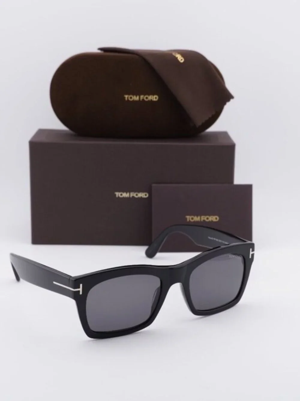 Tom Ford Nico-02 FT1062 01A Square Sunglasses - Black / Grey